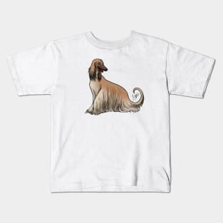 Afghan Hound Red Kids T-Shirt